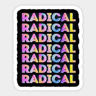 Radical typographical Sticker